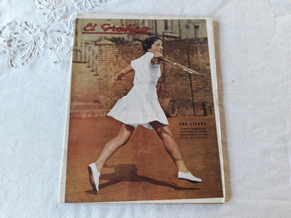 El Gráfico Nº 883 Año 1936 Poster Aranda Quilmes Lizana Teni 0