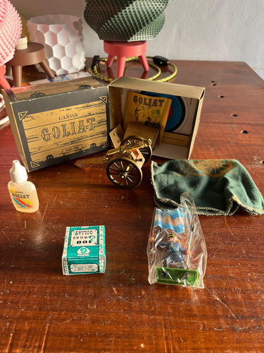 Cañon Goliat Revolucionario Chico Bronce Cargas Figura 1