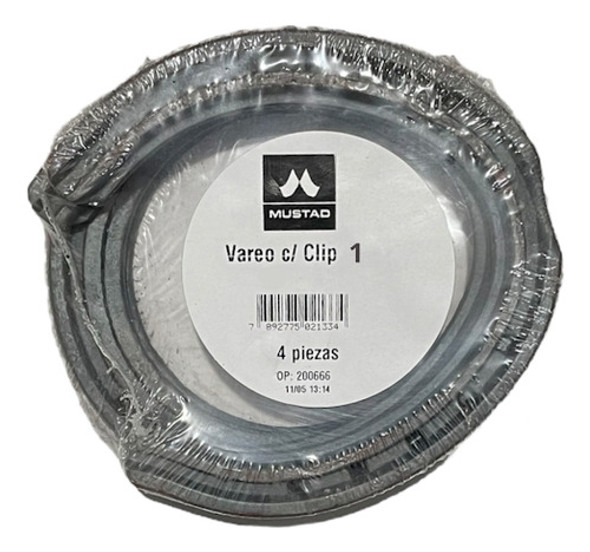 Herraduras Mustad Vareo Liviano C/clip De Hierro Jgo X4 N° 1 1