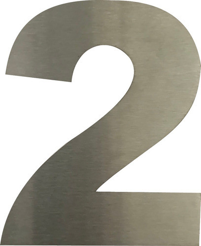 Numeros De Acero Inoxidable 20cm Esmerilado Casa X 2u 1