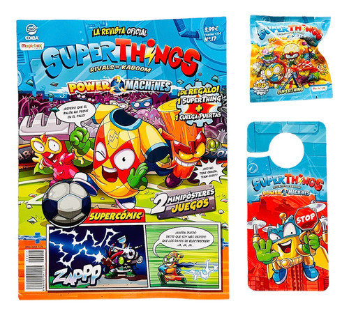 Superthings Rivals Of Kaboom Revista N° 17 Sobre + Cuelgapue 0