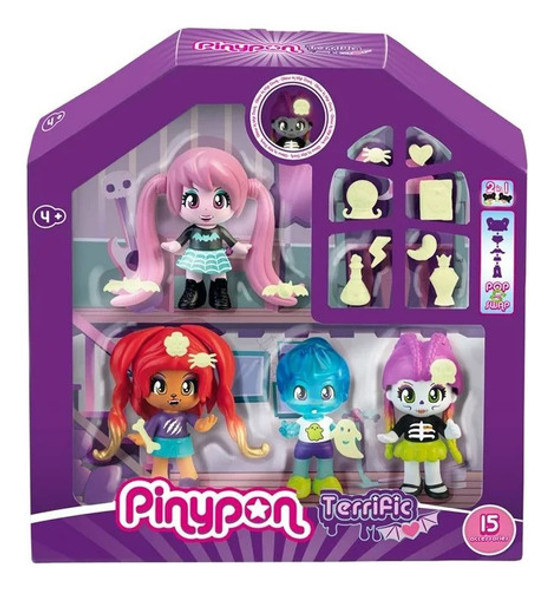 Pinypon Terrific Friends Pack 4 Figuras Con 15 Accesorios 0