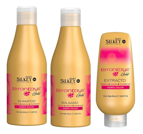 Kit Chico Silkey Kerankaye Color Shampoo + Bálsamo +extracto 0