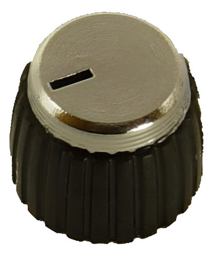 Perilla Potenciometro D16:h19 Eje Estriado Cromada Pack X10 0