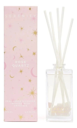 Difusor De Aroma 130 Ml Serenity Rose Quartz Con Cristales 0