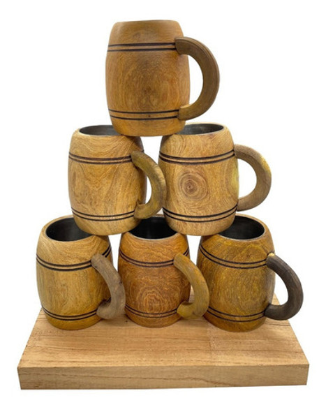 Jarra Chopp De Algarrobo Con Manija-aconcagua 0 Jarra Chopp De Algarrobo Con Manija-aconcagua 0