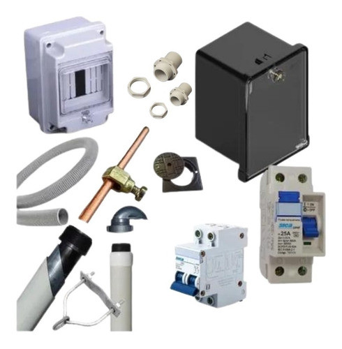 Baja De Luz Pilar Homolog. Monofásico C/caño 3mts Completo 0