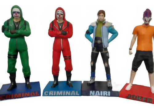 Muñeco 3d Free Fire Souvenir Decoración 25 Cm De Altura 0