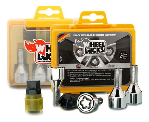 Bulon Antirrobo Giratoria Fiat Cronos Rhino Wheel Locks 0