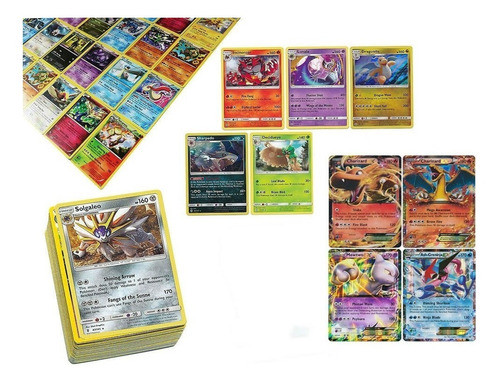 Lote De 100 Cartas Pokemon No Repetidas  Garantizo Ultrarara 0