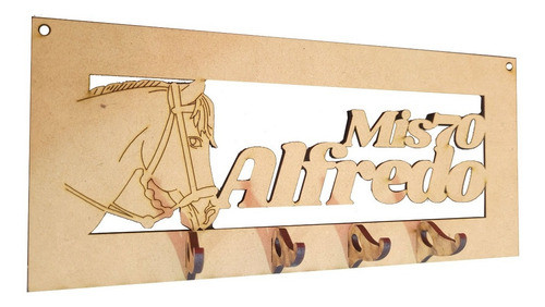 30 Porta Llaves Caballos Personalizados Souvenirs Fibrofacil 1