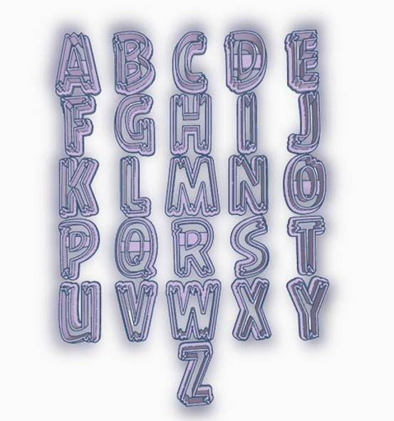 Set Cortantes Letras Abc Alfabeto Angry Imprenta Bird Pajaro 0