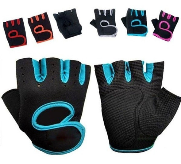 Guantes De Neoprene Ciclismo Gym Pesas Gimnasio Deportes 1