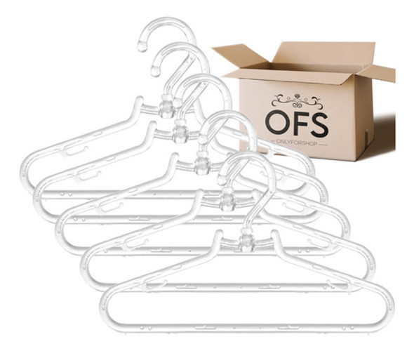 Cabides De Acrílico Boutique Giratório Transparente - 100 Un 0