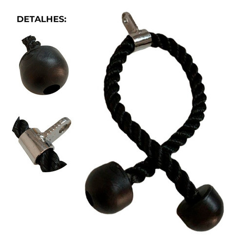 Puxador Tríceps Profissional Corda Naval  Fitness 80 Cm 1
