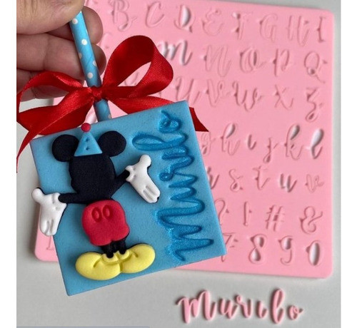 Placa De Acrilico Alfabeto Completo (mickey/alice) Pda19 1