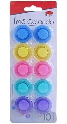 Kit 10 Imas Botton Painel Magnetico Fotos Geladeira 30mm Top 1