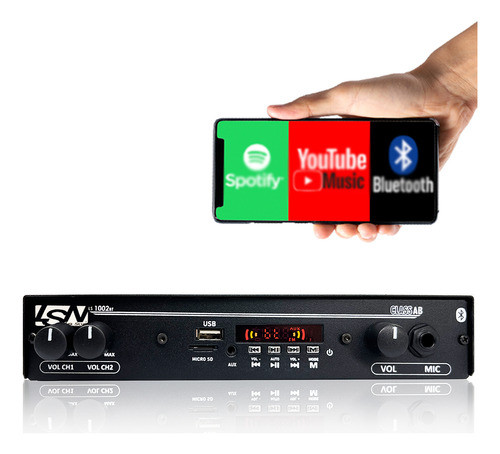 Kitreceiver Slim 1002bt Leson+6 Caixa Som Parede Br Leson 1