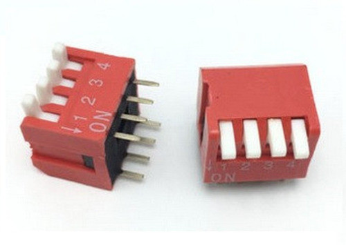 Dip Switch Piano 4 Posiciones Interruptor Control 1
