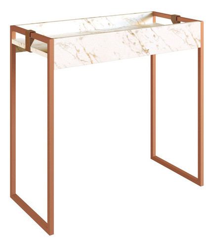 Mesa Lateral Coumbia Retangular Volakas Volakas Ciwt 1