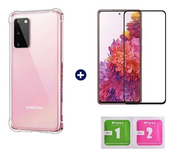 Capa Anti Shock Hrebos E Pelicula Para Samsung Galaxy S20 Fe 0