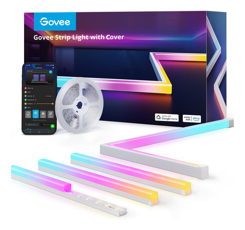 Led Strip Lights Govee Rubic De 16,4 Pés Com Capas Funcionam 0