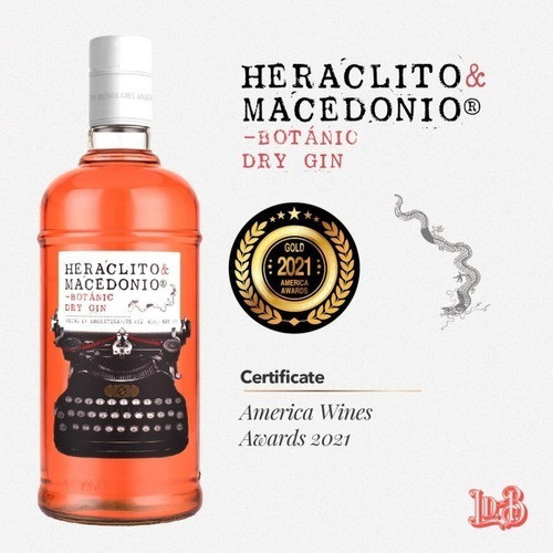 Gin Heraclito & Macedonio Botanic Dry Botella 750 Ml Premium 1