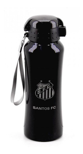 Garrafa De Inox Com Tampa De Plástico 650ml Santos Oficial 0