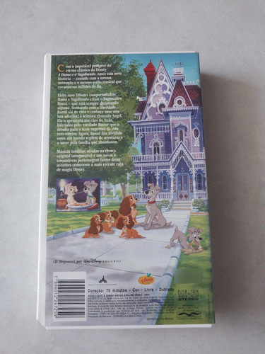 Fita Vhs A Dama E O Vagabundo Ii - As Aventuras Banzé Disney 1