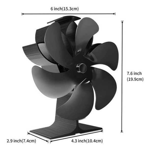 Fmxsl Ventilador De Estufa De Leña, Ventilador De Estufa D. 1