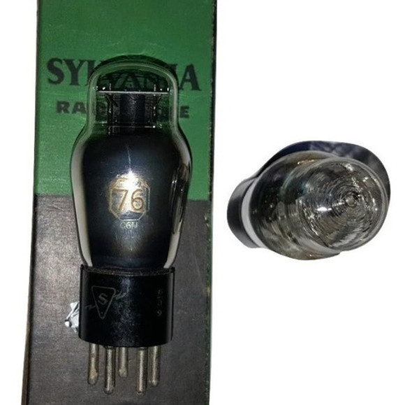 Válvula Electrónica 76 Nos Sylvania Usa Radio Antigua 1