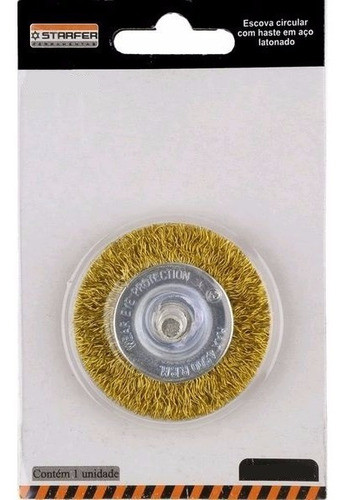 Escova Circular 100mm (diâmetro) E Haste 10mm Starfer 0