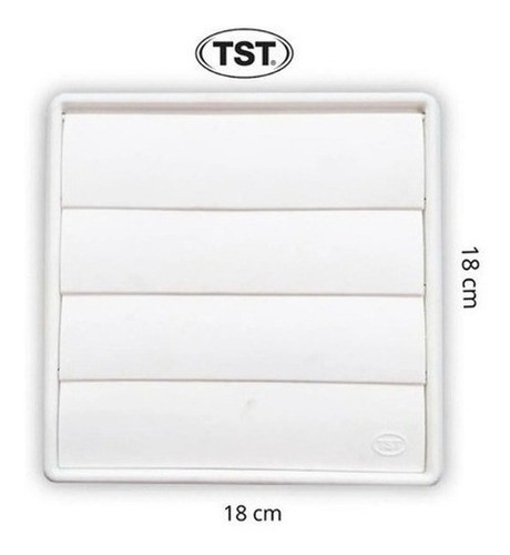 Extractor Tst Para Baño Cp6 Blanco Con Persiana Movil 1