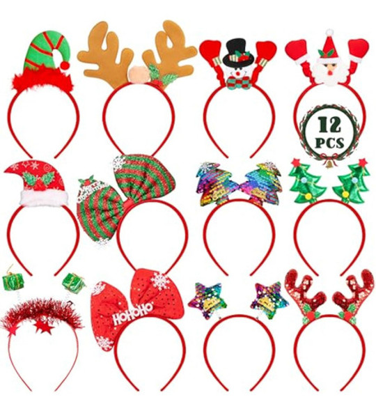 Diadema De Navidad, Disfraz De Navidad, Decoración 0 Diadema De Navidad, Disfraz De Navidad, Decoración 0