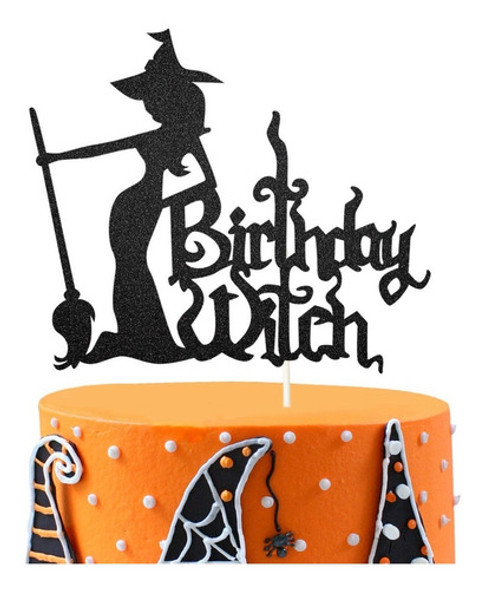 Cake Topper Adorno Torta - Birthday Witch - Cumpleaños Bruja 0