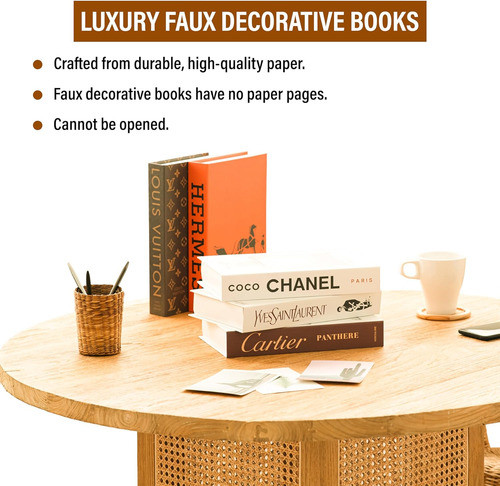 Libros Decorativos De Lujo Para Coffee Table, 4 Piezas 1