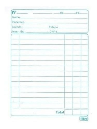 Kit 15 + 12 Talao De Pedido Nota Neutra 1/32 1/36  50f 1350f 1