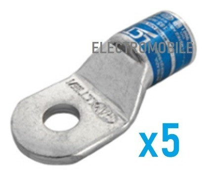 Scc 16/3 Terminal De Cobre Estañado 16mm2 Ojal 3/8'' X5u Lct 0