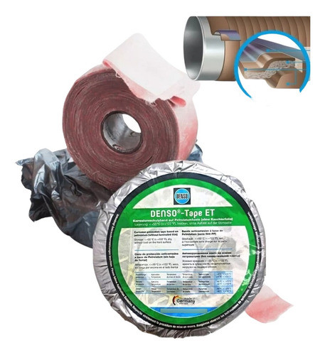 Fita Denso Tape Et 50mm X 10m Proteção Anticorrosiva Tubos 0