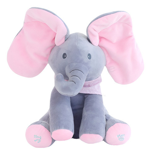 Peek-a-boo Elefante Bebé Peluche Juguete Flappy Jugar Peluch 0