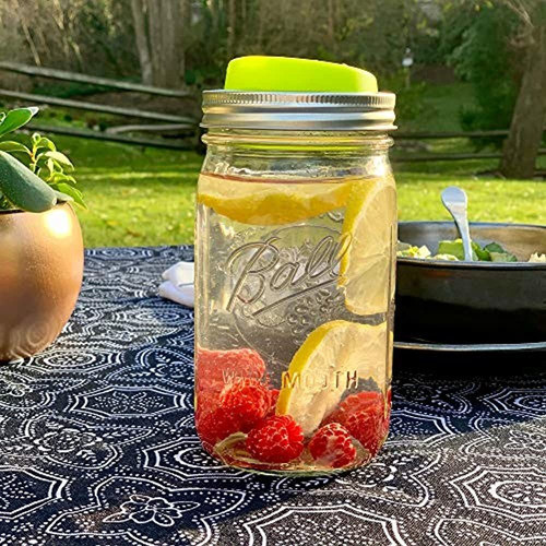 Jarware Green 82675 Tapa Para Bebida De Boca Ancha, Juego De 1