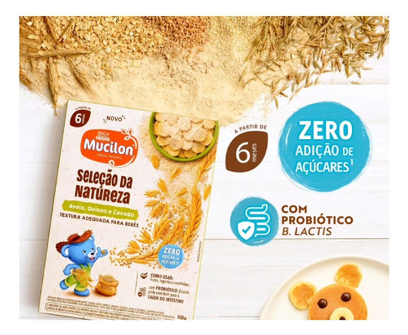 8 Mucilon Cereal Infantil Seleção Da Natureza 6 Meses 100g 1