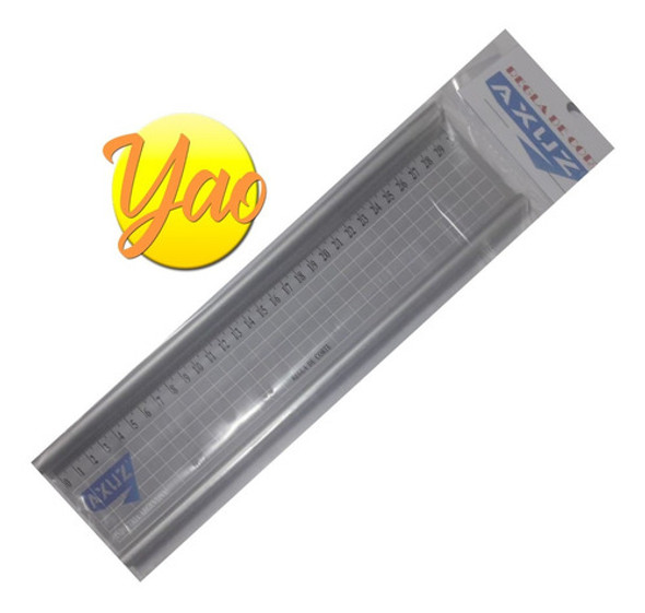 Regla Metálica De Corte Axus 50cm Perfil Seguro. 1