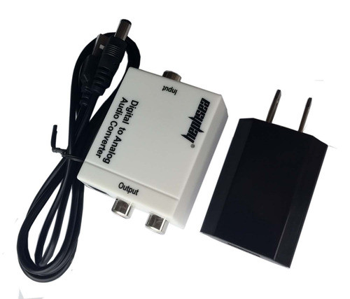 Blanco Toslink Óptico Digital Coaxial Rca L/r Análogo Audio 0