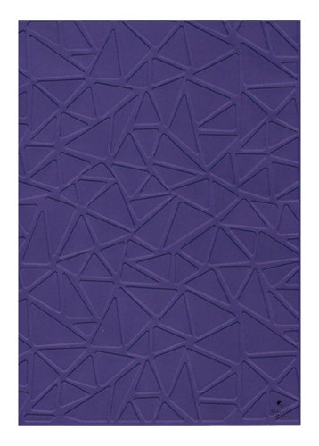 Placa De Textura Relevo Emboss 12,9 Cm X 18,4 Cm Mosaico 0