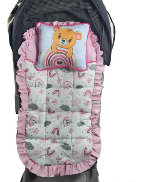 Capa Carrinho +capa De Bebê Conforto + Ninho +capota E Apoio 1