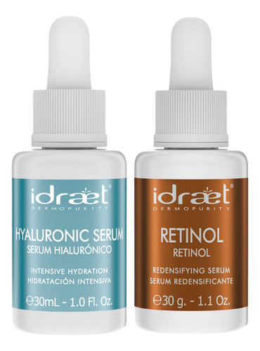 Serum Hialuronico Retinol Antiage Arrugas Hidratante Idraet 0