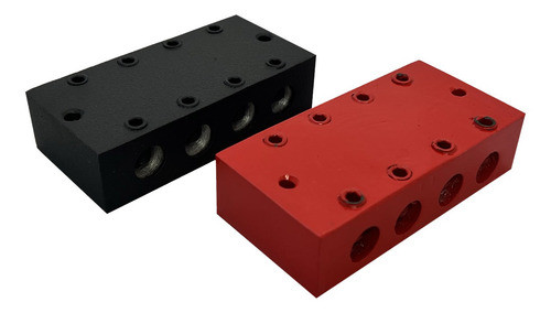 Bloque Distribuidor Potencias Audio 4 X 4 Aluminio 0 Ga 1