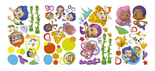Roommates Bubble Guppies Pelar Y Pegar Calcomanías De Pared 0