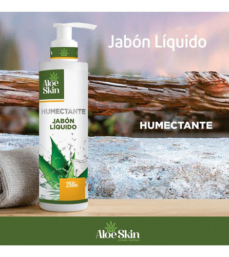 Jabón Líquido Antibacterial Aloe Skin 250 Ml 1